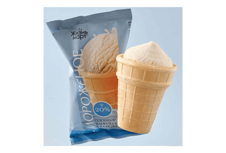 Мороженое ПЛОМБИР 70гр Сливочное/ванильное ваф/ст 1/36шт БЗМЖ