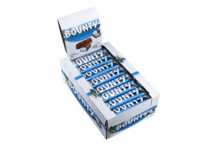 Шоколадный батончик BOUNTY 55/57гр 1/32шт