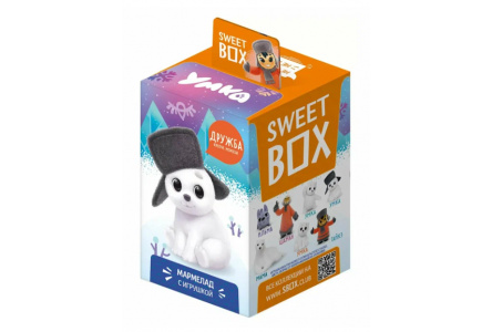 Мармелад УМКА SWEET BOX 10гр с игрушкой в коробочке 1/10шт