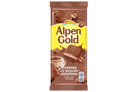 Шоколад ALPEN GOLD 80/85гр Капучино 1/21шт