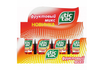 Драже TIC TAC 16гр Фруктовый микс 1/24шт