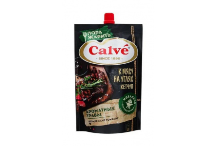 Кетчуп CALVE 350гр К мясу на углях д/п 1/28шт РКТ028