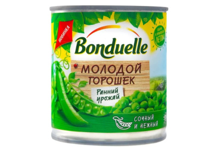Горошек BONDUELLE 212мл Нежный ж/б 1/12шт