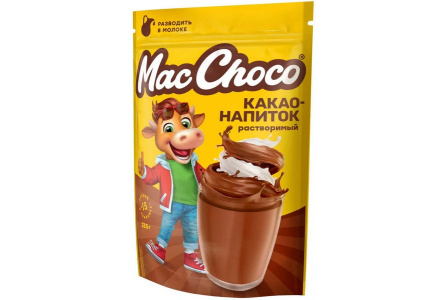 Какао напиток растворимый MACCHOCO 235гр Смешарики д/пак 1/12шт