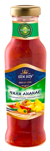 Соус чили SEN SOY 320гр Ананас ст/б 1/6шт