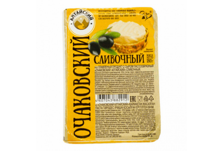 Продукт плавленый с сыром ОЧАКОВСКИЙ АЛТАЙСКИЙ 180гр Сливочный 1/20шт