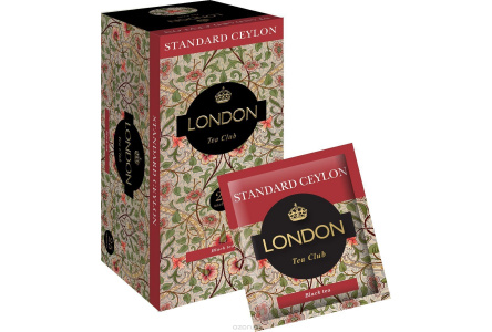 Чай LONDON TEA CLUB 25*2гр Стандарт Цейлон мелколистовой байховый 1/17шт