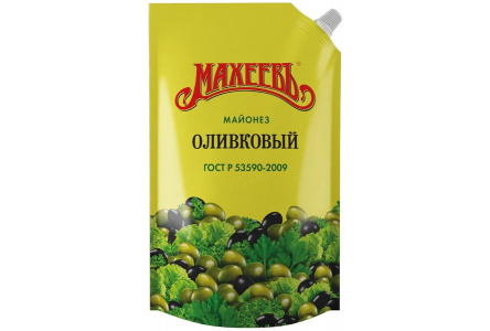 Майонез МАХЕЕВЪ 770гр Оливковый 50,5% д/п 1/10шт