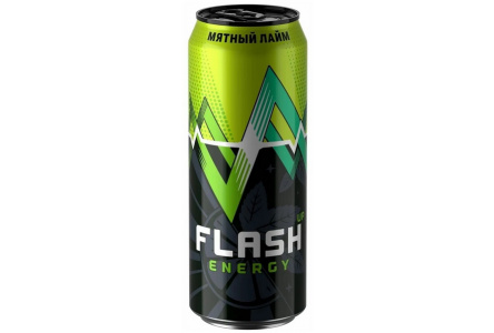 Напиток энерг FLASH UP ENERGY 0,45л Мятный лайм ж/б 1/24шт