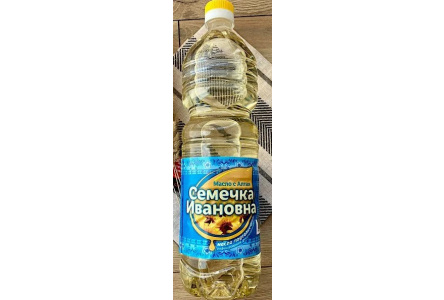 Масло подсолнечное СЕМЕЧКА ИВАНОВНА 1л дезодорированное рафинированное 1/12шт