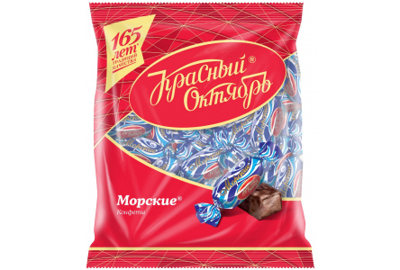 Конфеты МОРСКИЕ 250гр 1/24шт Красный Октябрь