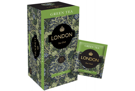 Чай LONDON TEA CLUB 25*2гр Зеленый мелколистовой байховый 1/17шт