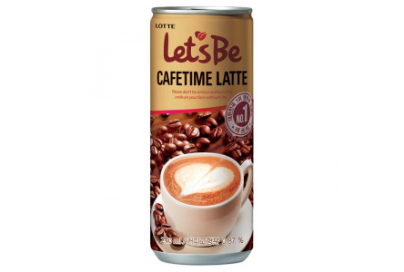 Напиток кофейный Lotte Let's Be 240мл Cafetime Latte ж/б 1/30шт