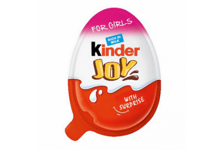 Шоколадное яйцо KINDER JOY 20гр для девочек в ассортименте 1/24шт