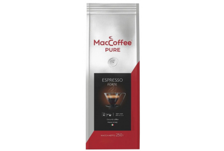 Кофе молотый MACCOFFEE 250гр Pure Espresso Forte м/у 1/12шт