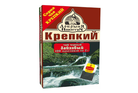 Чай черный ДОБРЫНЯ НИКИТИЧ 100*2гр Крепкий байховый 1/28шт