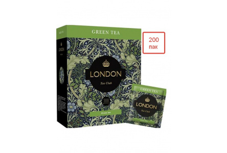 Чай LONDON TEA CLUB 100*2гр Зеленый мелколистовой байховый 1/8шт