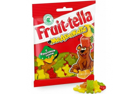 Мармелад жевательный FRUITTELLA 70гр Медвежата 1/30шт