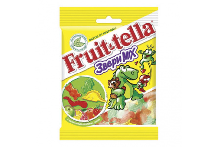 Мармелад жевательный FRUITTELLA 150гр Зверимикс 1/15шт