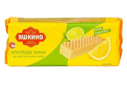 Вафли ЯШКИНО 300гр Лимон/лайм 1/15шт