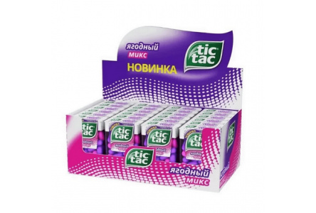 Драже TIC TAC 16гр Ягодный микс 1/24шт