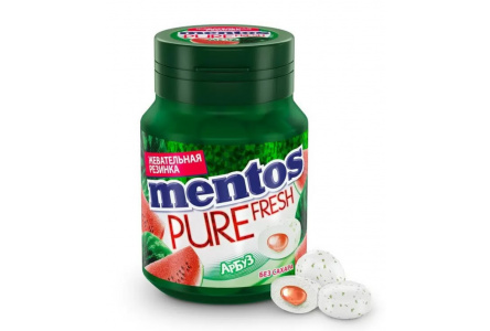 Жевательная резинка MENTOS 54гр Арбуз 1/6шт