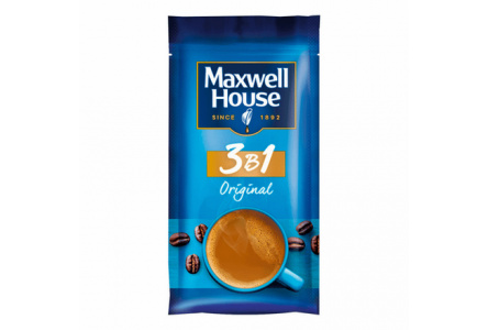 Кофе растворимый MAXWELL HOUSE 3в1 14гр 1/12шт