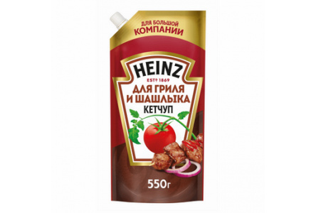 Кетчуп HEINZ 550гр Для гриля/шашлыка д/п 1/16шт