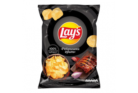 Чипсы LAYS 140гр Ребрышки гриль 1/19шт