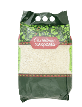 Крупа СЕМЕЙНЫЕ ЗАКРОМА 3кг Перловая м/у 1/4шт
