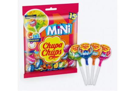 Карамель CHUPA CHUPS mini 6гр 1/15шт