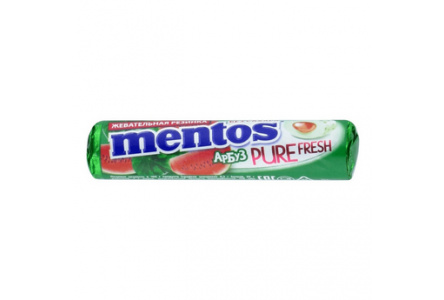 Жевательная резинка MENTOS 15,5гр Ролл Арбуз 1/24шт