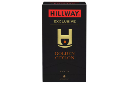 Чай черный в пакетиках HILLWAY 25*2гр Exclusive Golden Ceylon байховый 1/12шт