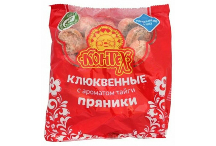 Пряники КОНТЕХ 350гр Клюквенные 1/12шт