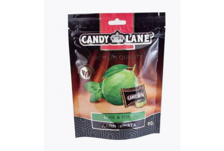 Карамель CANDY LANE 90гр Лайм и мята 1/20шт Сладкая Сказка