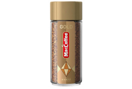 Кофе растворимый МACCOFFEE Gold 100гр ст/б 1/6шт