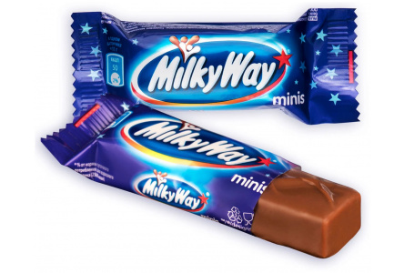 Шоколадный батончик MILKY WAY Minis с суфле в молочном шоколаде 1/6кг