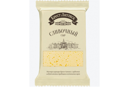 Сыр Сливочный БРЕСТ-ЛИТОВСК 200гр 50% 1/10шт